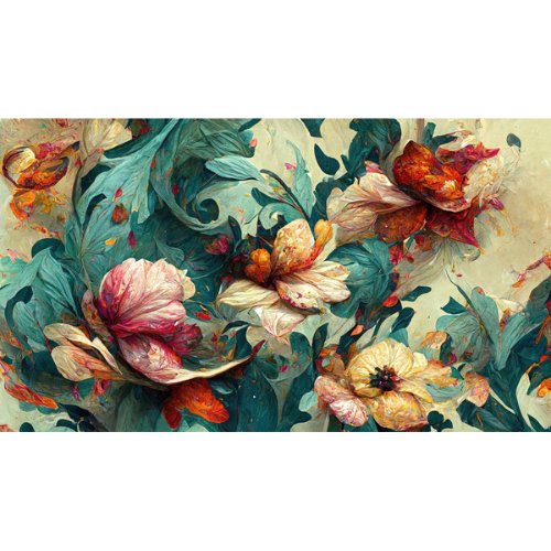 Moody Florals Mint Decoupage Paper - Mint by michelle