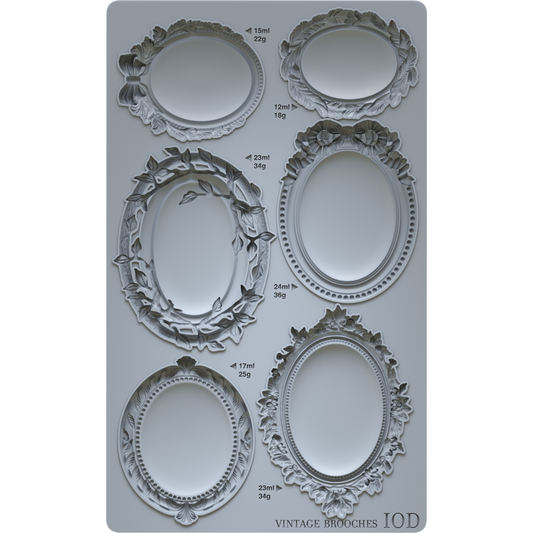 Iron Orchid Designs - Vintage Brooches Decor Mould