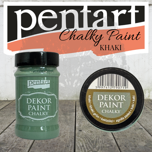 Pentart Dekor Chalk Paint - Khaki - 100ml