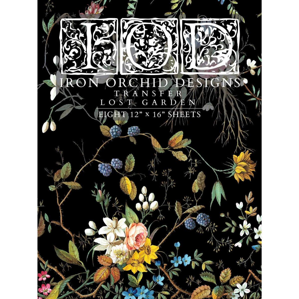 Iron Orchid Designs - Lost Garden Decor Transfer Pad