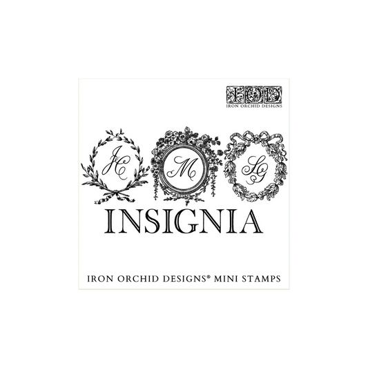 Iron Orchid Designs - Insignia Labels Decor Stamp (6 x 6)