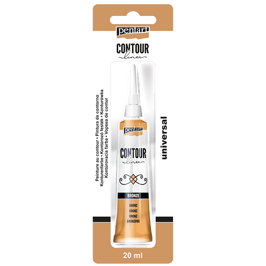 Pentart - Contour Liner 20ml - Bronze