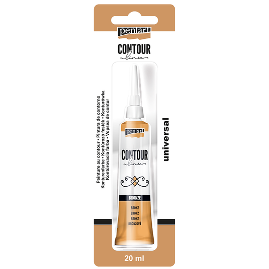 Pentart - Contour Liner 20ml - Bronze