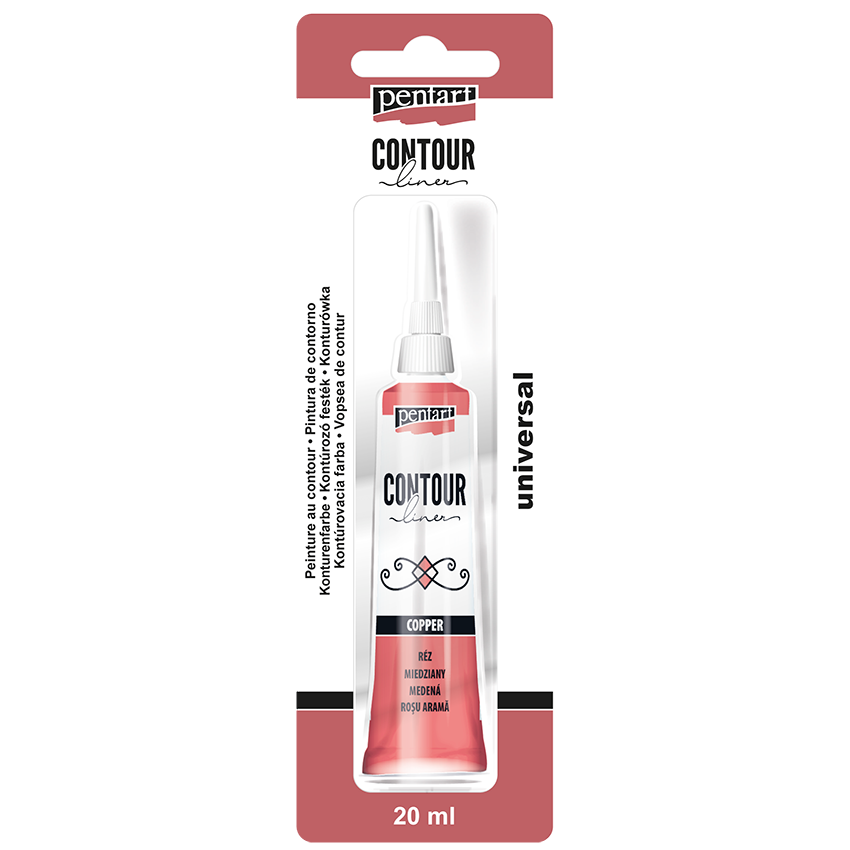 Pentart - Contour Liner 20ml - Copper