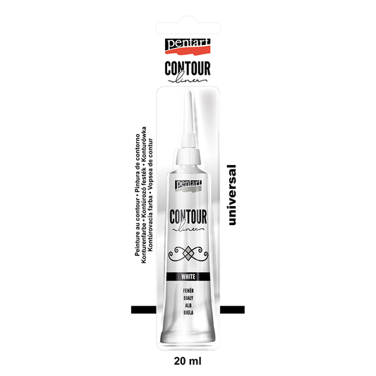 Pentart - Contour Liner 20ml - White