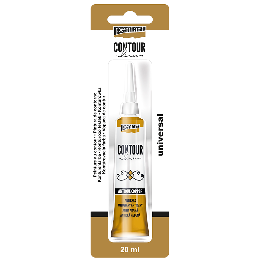 Pentart - Contour Liner 20ml - Antique Copper