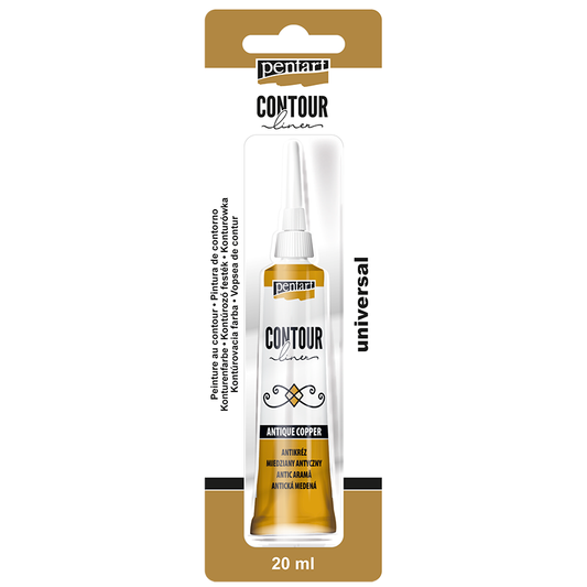 Pentart - Contour Liner 20ml - Antique Copper