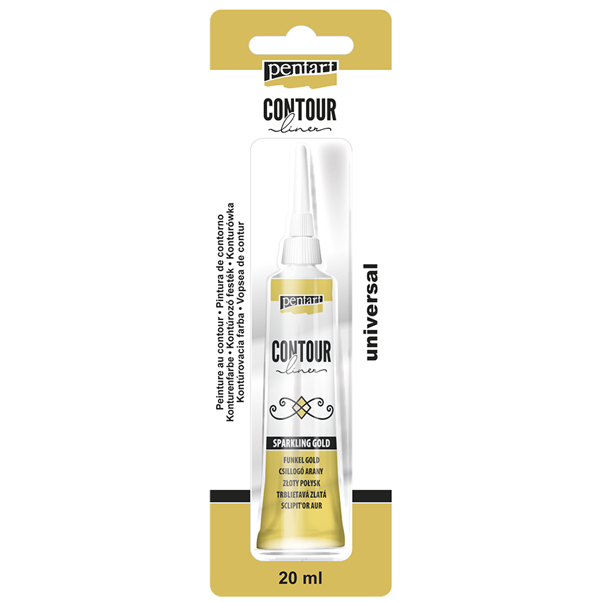 Pentart - Contour Liner 20ml - Sparkling Gold