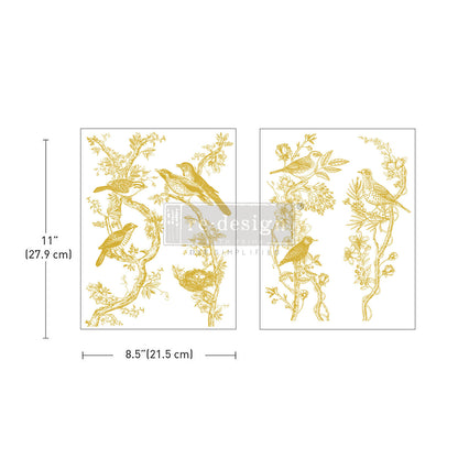 Redesign Decor Transfer - Kacha - Golden Serenade - 8.5"x11" (Middy)