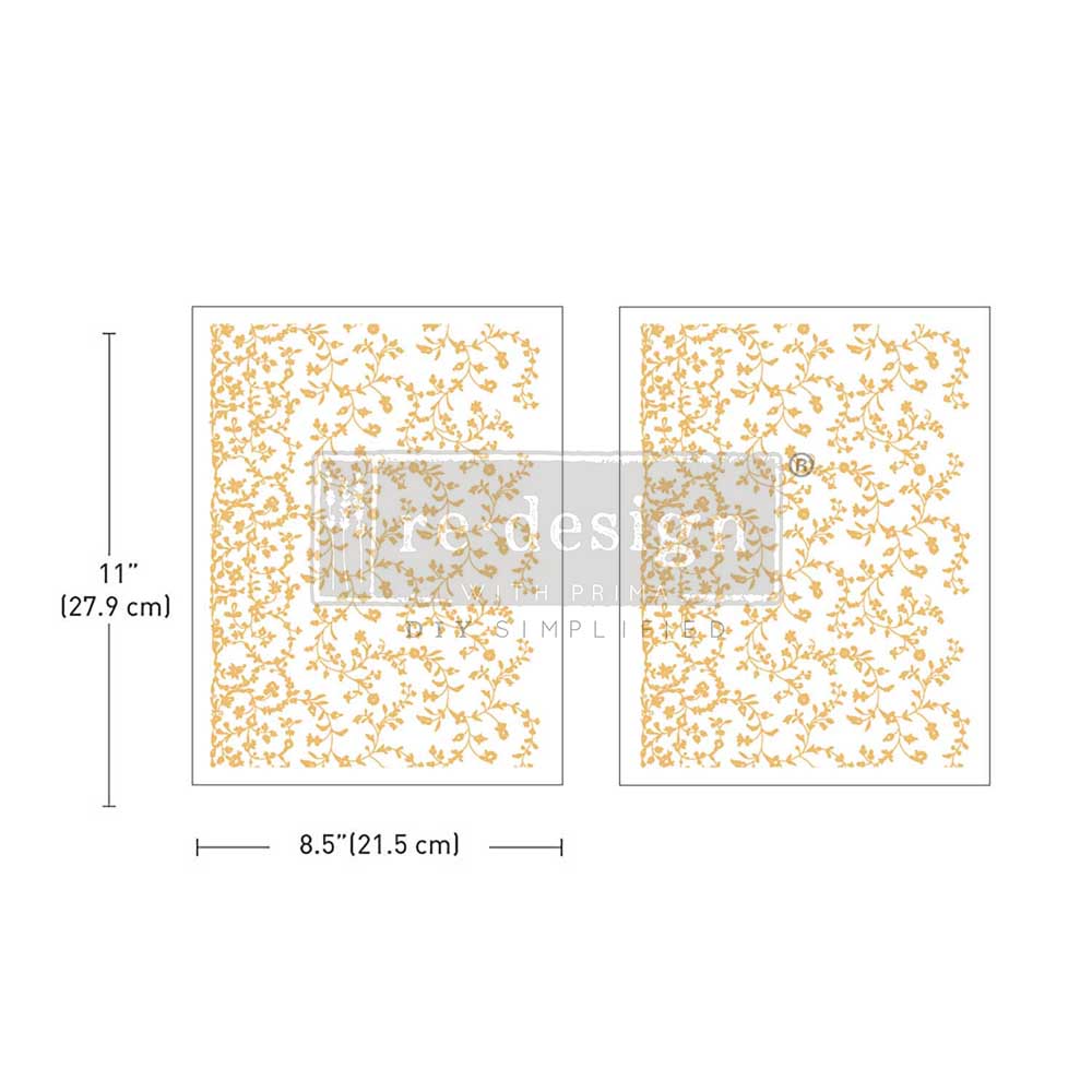 Redesign Decor Transfer - Kacha - Vineyard Elegance - 8.5"x11" (Middy)