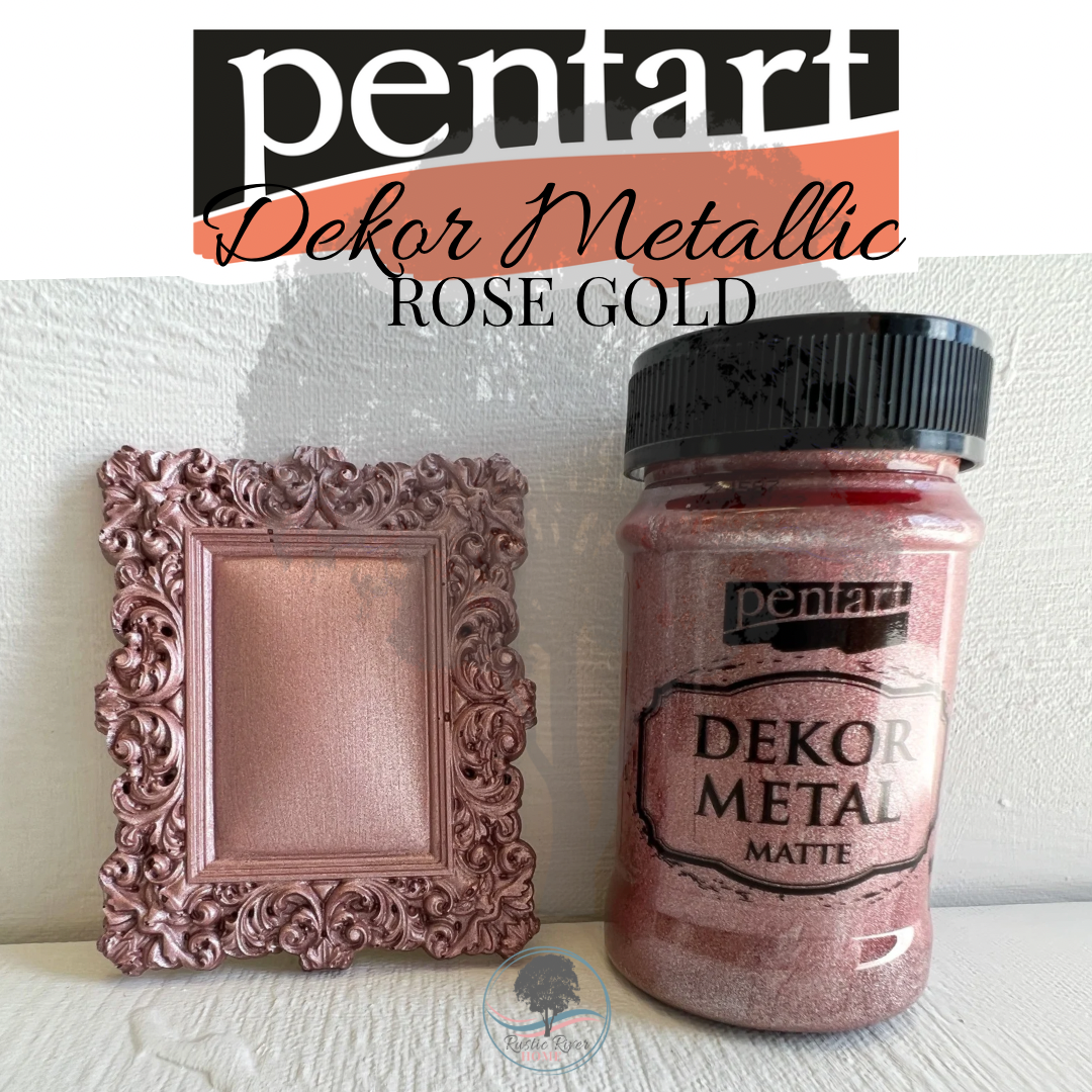 Pentart Dekor Metallic Matte - 100ml - Rose Gold