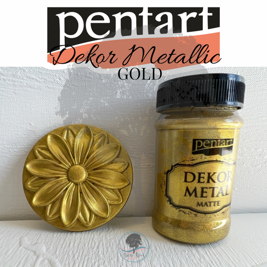 Pentart Dekor Metallic Matte - 100ml - Gold