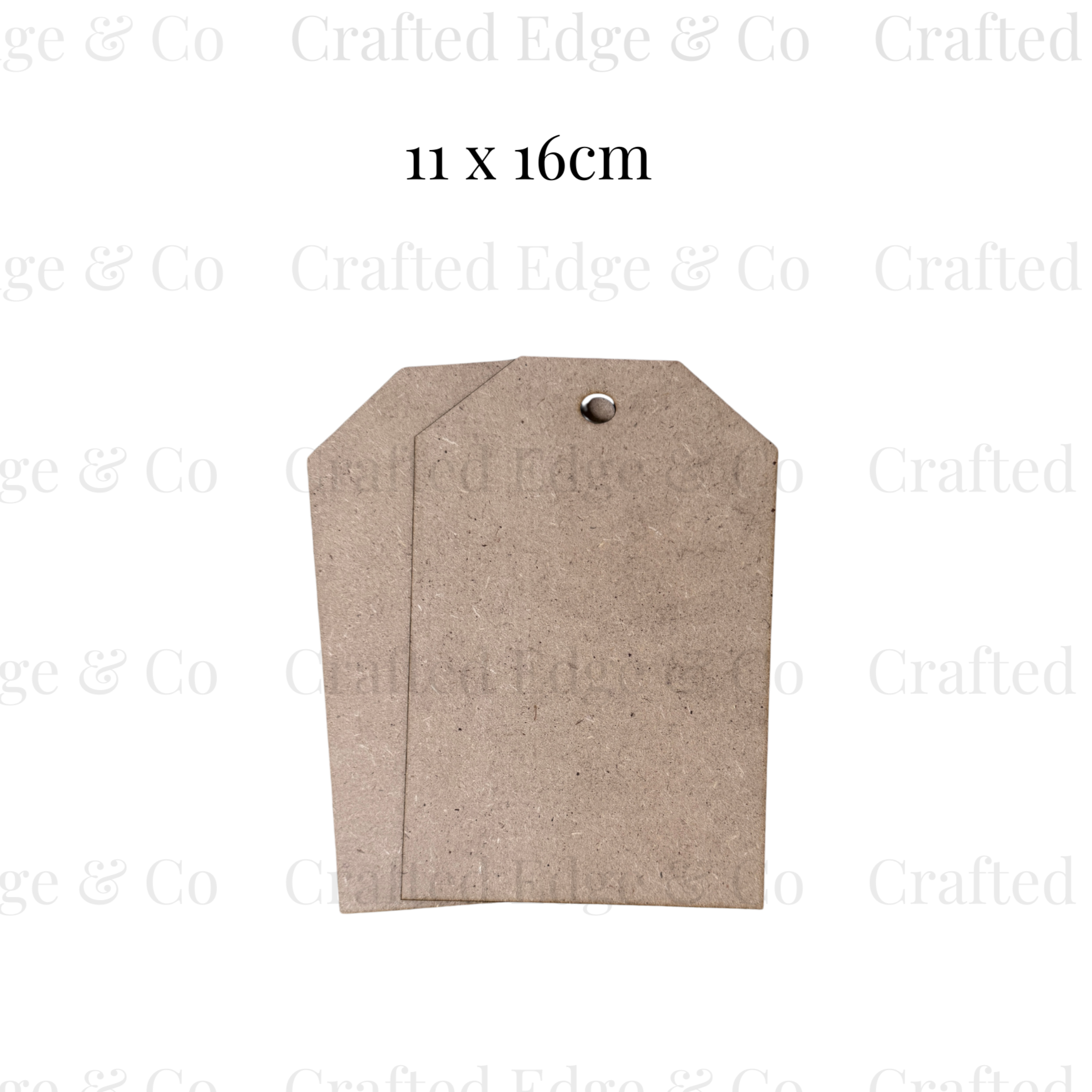 Blank - Classic Tag - Large - Set of 2 (11 x 16 cm)