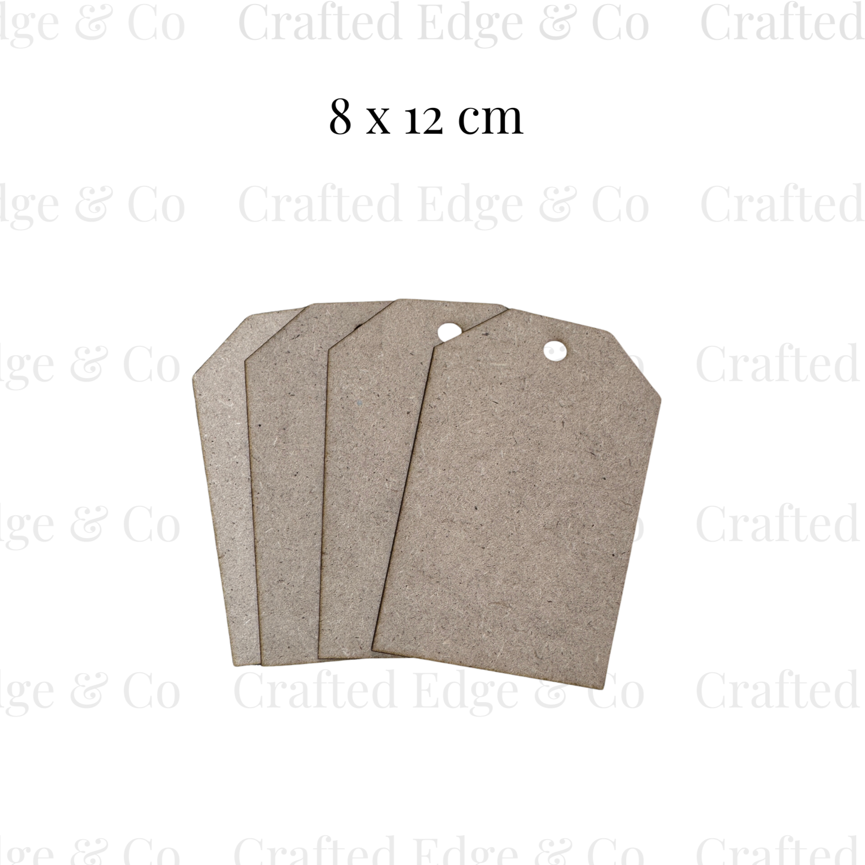 Blank - Classic Tag - Medium - Set of 4 (8 cm x 12 cm)