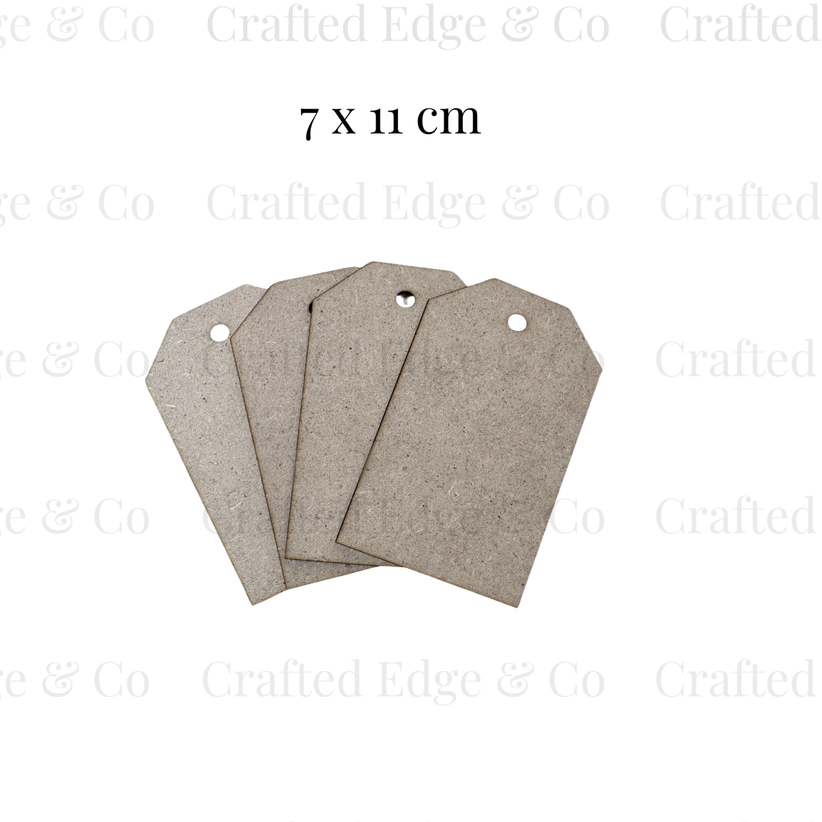 Blank - Classic Tag - Small - Set of 4 (7 x 11 cm)