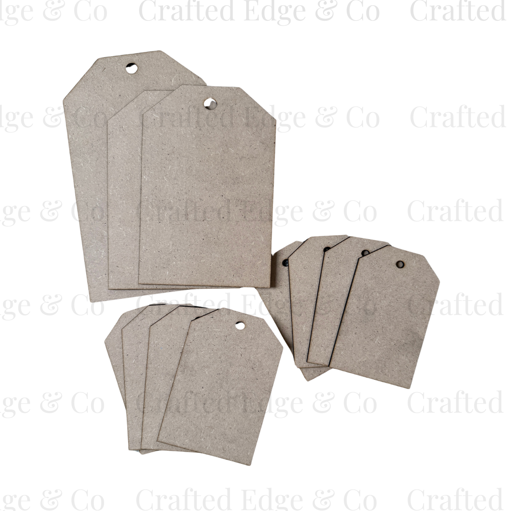 Blank - Classic Tag - Set of 11 - Various Sizes