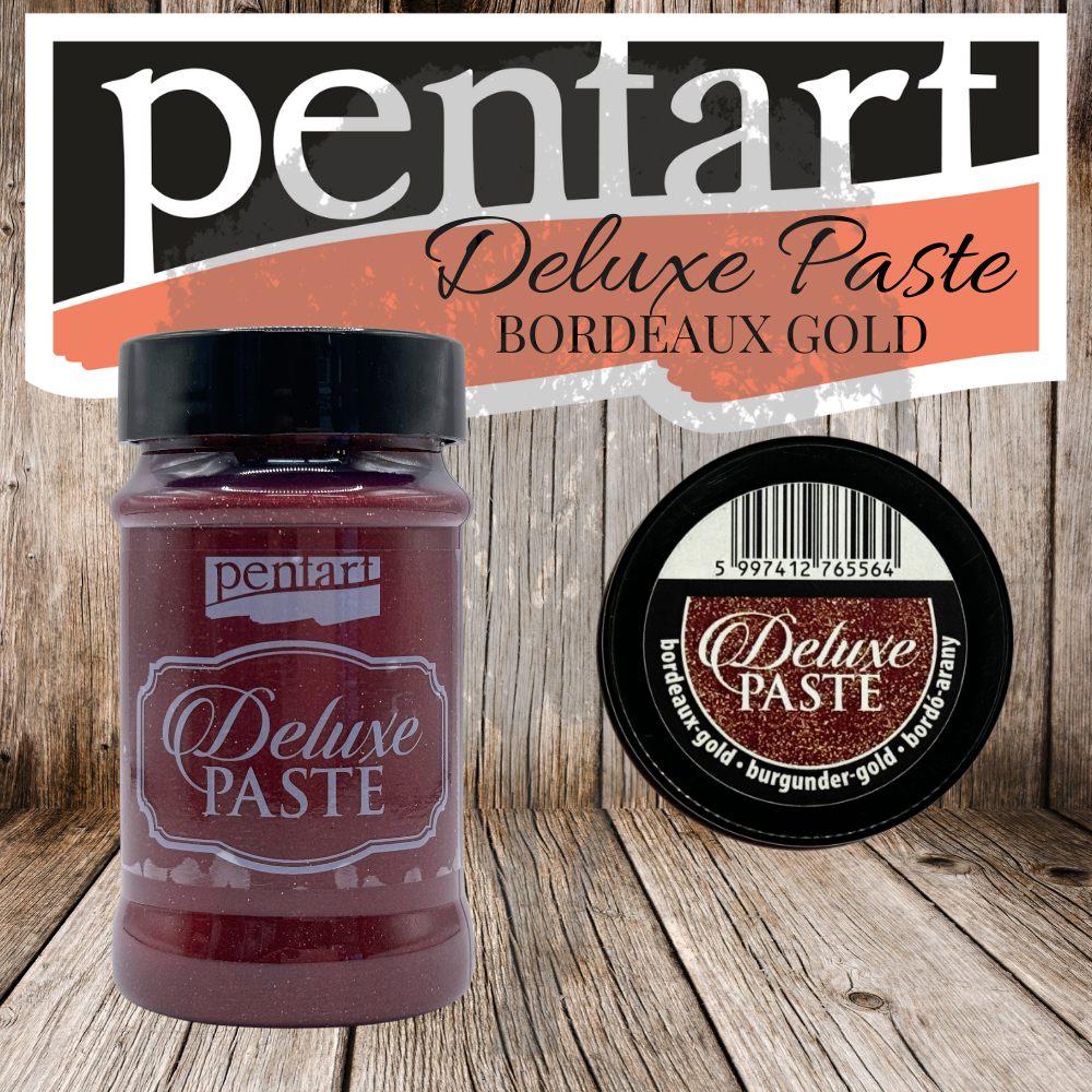 Pentart - Deluxe Paste 100ml - Bordeaux-Gold