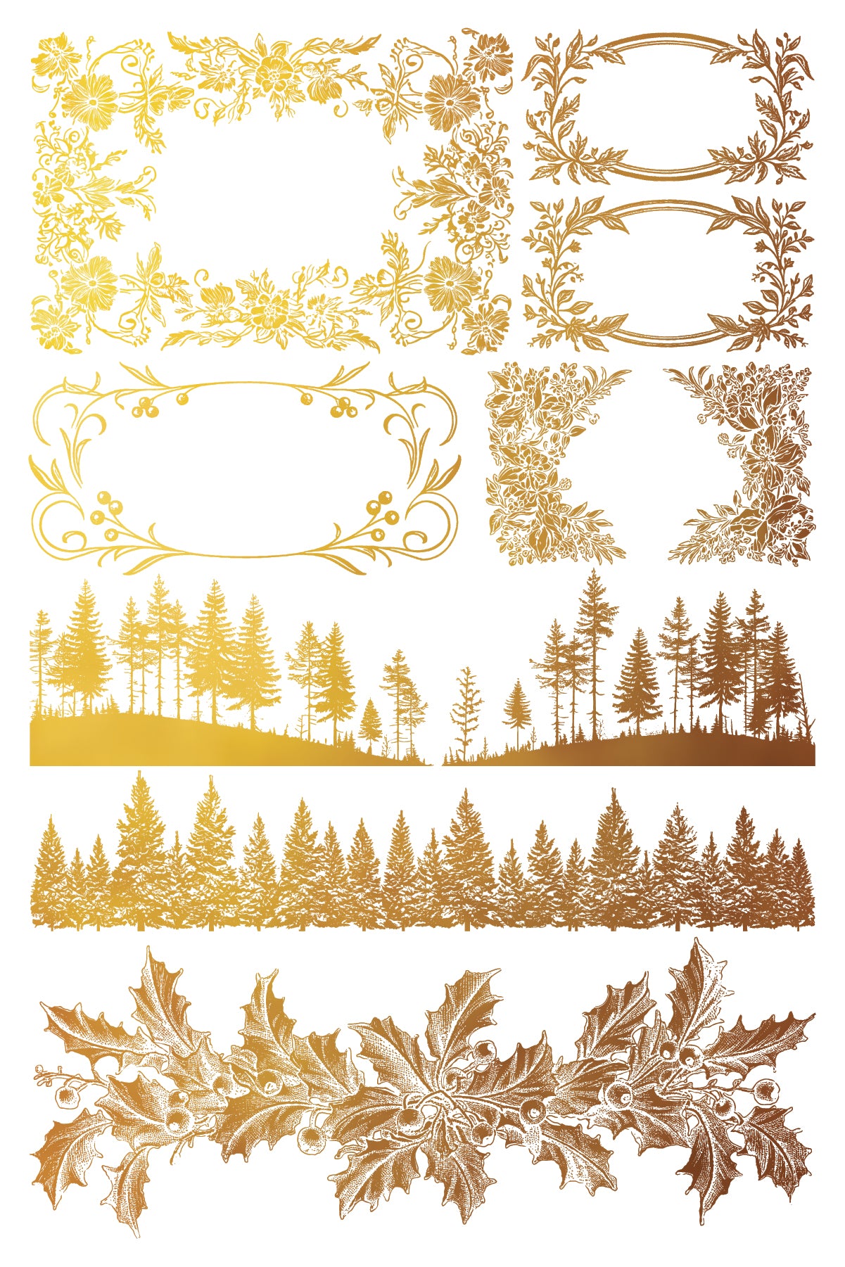 Iron Orchid Designs - Tinsel Decor Gilded Transfer Pad