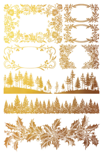 Iron Orchid Designs - Tinsel Decor Gilded Transfer Pad