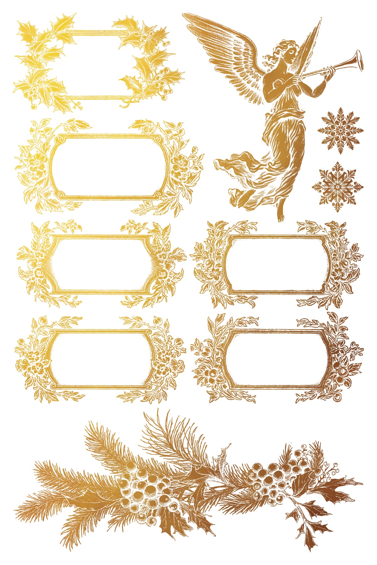 Iron Orchid Designs - Tinsel Decor Gilded Transfer Pad