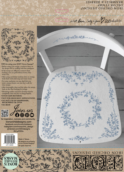 Iron Orchid Designs - Brambles & Berries Decor Stamp