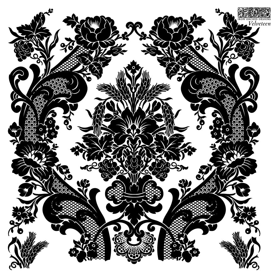 Iron Orchid Designs - Velveteen Decor Stamp (6 x 6)