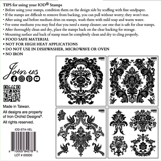 Iron Orchid Designs - Velveteen Decor Stamp (6 x 6)