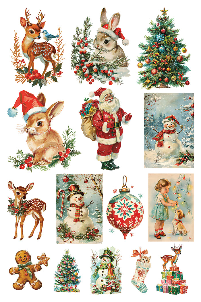 Iron Orchid Designs - Kitschy Christmas Decor Transfer Pad