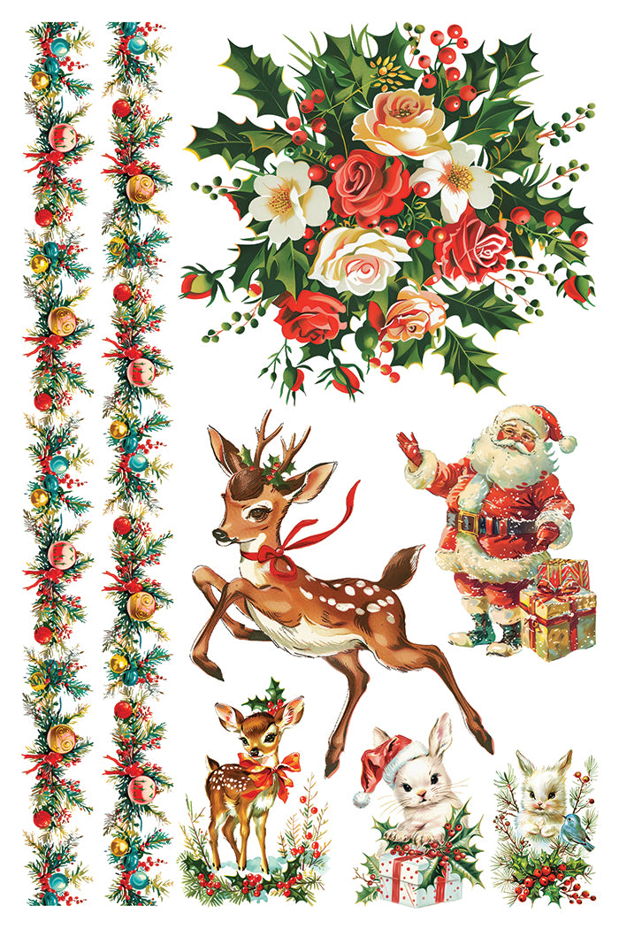 Iron Orchid Designs - Kitschy Christmas Decor Transfer Pad