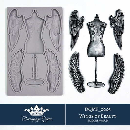 Decoupage Queen - Mould - Wings of Beauty