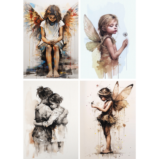Decoupage Queen - Andy Skinner - Angels Four Pack