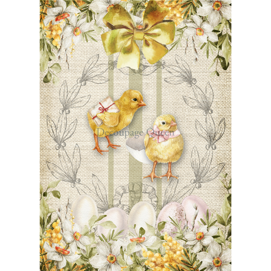 Decoupage Queen - Easter Chicks Decoupage Paper