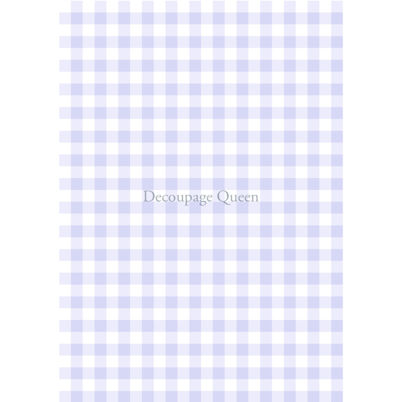 Decoupage Queen - Purple Gingham Decoupage Paper