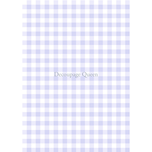 Decoupage Queen - Purple Gingham Decoupage Paper