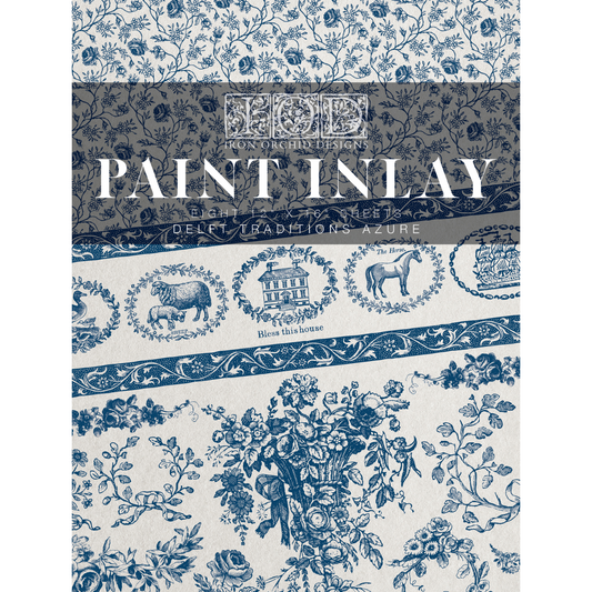 Iron Orchid Designs - Delft Traditions Azure Paint Inlay