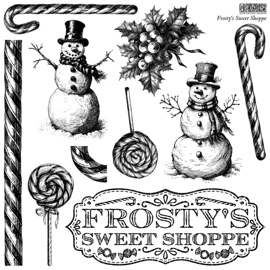 Iron Orchid Designs - Frosty’s Sweet Shoppe Decor Stamp