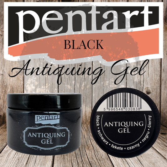 Pentart - Antiquing Gel - Black