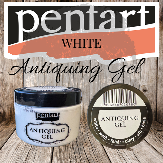 Pentart - Antiquing Gel - White