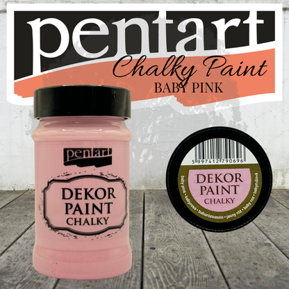 Pentart Dekor Chalk Paint - Baby Pink - 100ml