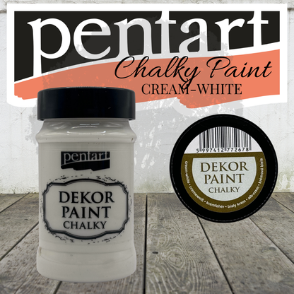 Pentart Dekor Chalk Paint - Cream-White - 100ml