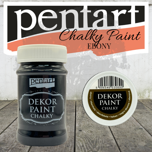 Pentart Dekor Chalk Paint - Ebony - 100ml