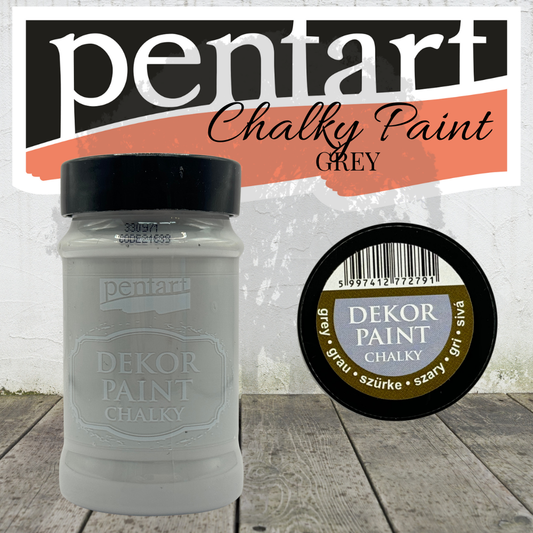 Pentart Dekor Chalk Paint -  Grey - 100ml