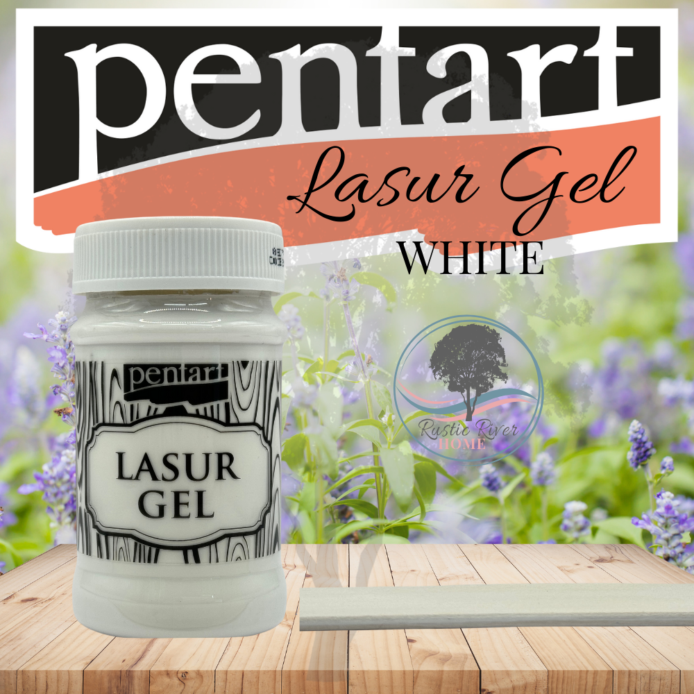 Pentart Lasur Gel - 100 ml - White