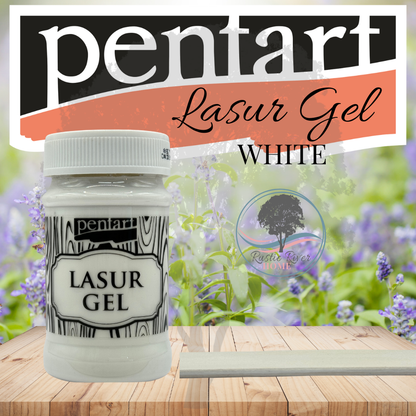 Pentart Lasur Gel - 100 ml - White