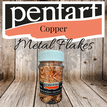 Pentart Metal Flakes - 100ml - M5 - Copper