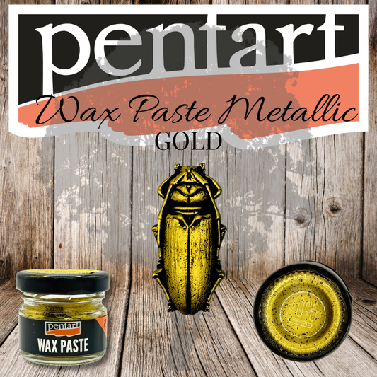 Pentart Wax Paste - Metallic - 20ml - Gold