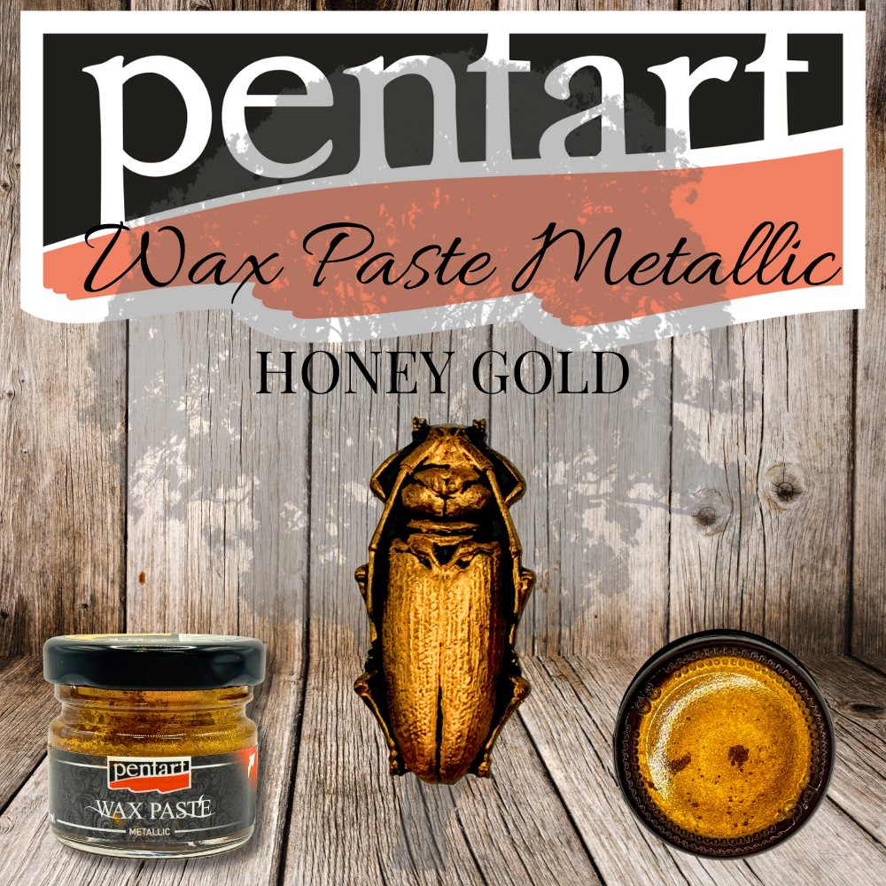 Pentart Wax Paste - Metallic - 20ml - Honey Gold