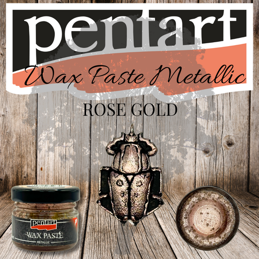 Pentart Wax Paste - Metallic - 20ml - Rose Gold