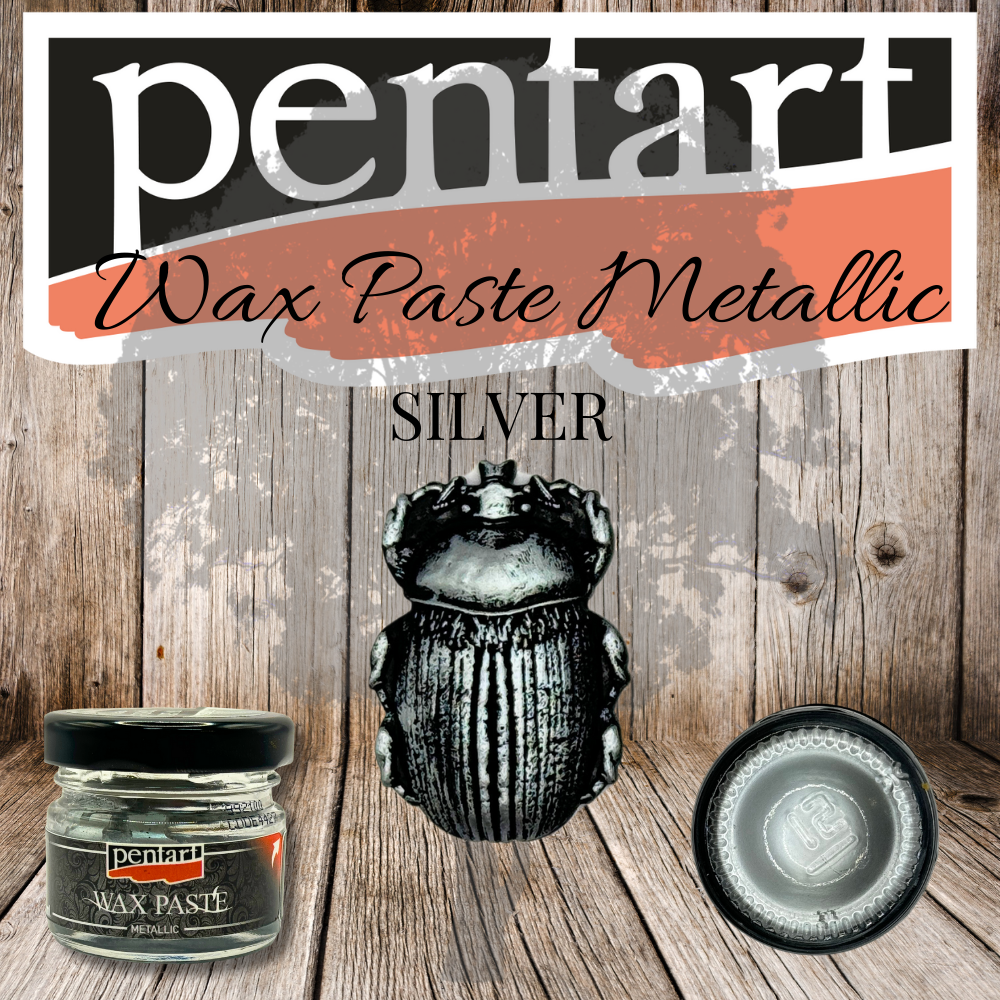 Pentart Wax Paste - Metallic - 20ml - Silver