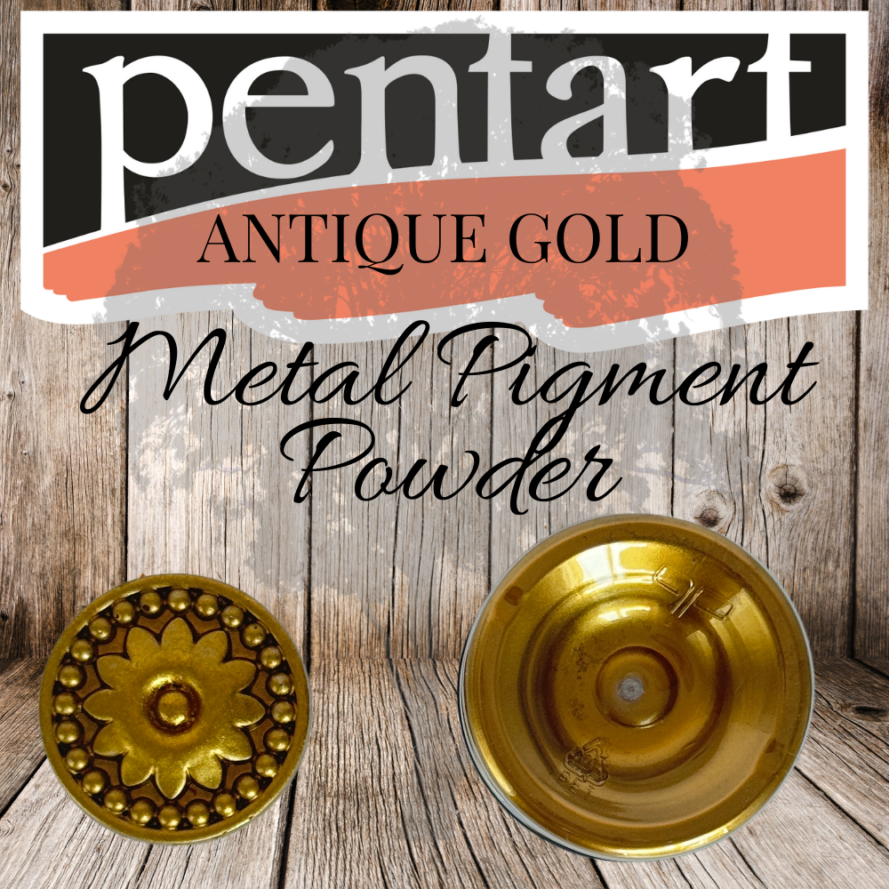 Pentart Metal Pigment Powder - Antique Gold